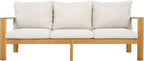 Christopher Knight Home Kayahs 4 Pieces Acacia Wood Furniture Set, Patio - Image 6