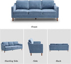Kingfun Living Room Furniture Sets, 3 Seater Couch and Loveseat, Mid Century - Image 8