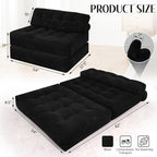 HABUTWAY Folding Sofa Bed, Foldable Floor Sofa Lounge w/Dual-Pillow & Handle - Image 2