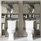 Vabches Over The Toilet Storage Cabinet, Farmhouse Storage Cabinet Over Toilet - Image 3