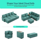 LINSY HOME Chaise Modular for Sectional Sofa, Cloud Sofa Lounge - Image 7