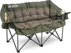 Double Camping Chairs Padded Loveseat Chair by Huskfirm