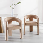 BESTANO Modern Velvet Fabric Upholstered Dining Chairs - Image 2