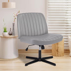 OLIXIS Criss Cross Legged Chairs Armless No Wheels Wide Seat Height Adjustable by OLIXIS