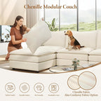 Vesgantti 142" Oversized Sectional Sofa Bed, 8-Seater Modular Sleeper Cloud - Image 6