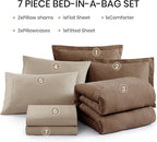 Monbix California King Comforter Set, Bed in a Bag 7 Pieces - Image 7