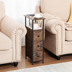LOAKEKEL Narrow End Tables Living Room Set of 2 - Image 2