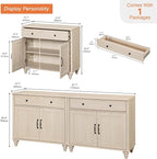 WAMPAT Farmhouse TV Stand for 75 inch TV - Image 2