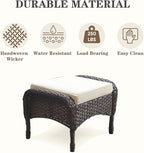 Belord 6 Pieces Wicker Patio Conversation Sets - Image 6