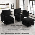 Belffin Modular Sectional Sofa U Shaped Couch - Image 5
