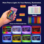 VEELU Personalized Custom Name Mirror LED Light Up Mirror, Wall Decor - Image 5