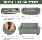 Peryiter 3 Pcs Couch and Loveseat Covers Set Sofa Cover - Image 3