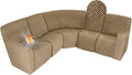 ALIECOM 100% Waterproof Recliner Sectional Couch Covers L Shape Stretch Corner by ALIECOM