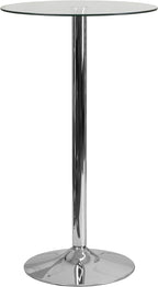 Flash Furniture Kenneth Commercial 23.5" Round Tempered Glass Table by FlashFurniture