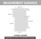 Genina L Shape Couch Cover, Sectional Couch Chaise Covers, Waterproof Washable - Image 4