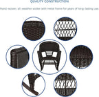 Jeco Set of 2 Wicker Rocker Chairs - Image 7