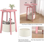 sthmec Small Round Side End Table Set of 2 - Image 7