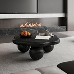 35.03" Cloud Coffee Table for Living Room Unique Coffee Table Modern Low Coffee - Image 5