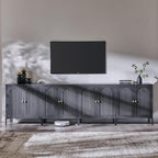 IFBUY Modern Sideboard Buffet Cabinet, 123.5" W Fluted Arched Buffet Cabinet - Image 8
