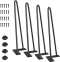 SMARTSTANDARD 14 Inch Heavy Duty Hairpin Furniture Legs, Metal Home DIY Projects by SMARTSTANDARD