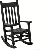 Oversized Outdoor Wooden Rocking Chair by Unknown