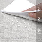 BALCONY & FALCON Rectangle Tablecloth Washable Wrinkle Resistant and Water - Image 3