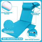 Wenqik 2 Pcs Outdoor Chaise Lounge Cushion - Image 2