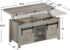 SEDETA Lift Top Coffee Table, 4 in 1 Multi-Function Convertible Coffee Tables - Image 3
