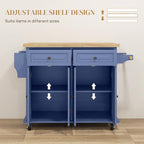 HOMCOM Kitchen Island Cart - Image 4