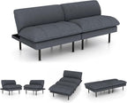 Ribilake 3 Sets 70" Futon Sofa Bed, 4 in 1 Multi-Function Couch Sleeper - Image 3