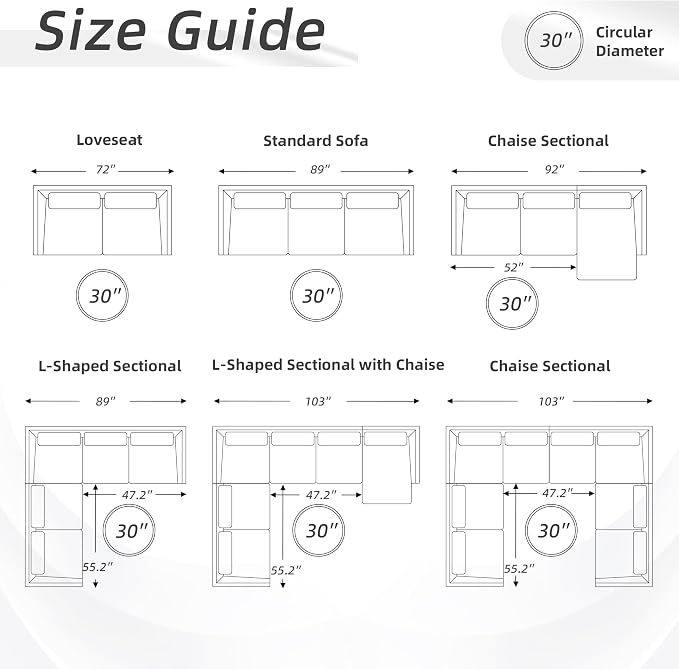 HUIMO 30-Inch Round Storage Ottoman, Modern Button Tufted Coffee Table - Image 7