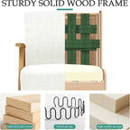 2 Pcs Home Accent Chair Mid Century Modern Accent Chair - Image 4