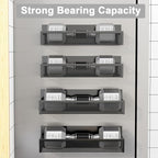 Aufworld Magnetic Spice Rack for Refrigerator, 4 Pack Magnetic Shelf, Fridge - Image 3