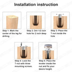 Heavy Duty Furniture Leveling Feet Adjustable Furniture Leg Levelers - Image 6