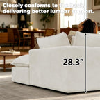 Boneless Couch Sectional Cloud Couch 102.3'' Oversized Modular Sectional Sofa - Image 4