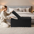 30.5-INCH Storage Ottoman Bench, Footrest - Image 2