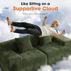 83.5" Boneless Loveseat Couch, Cloud Comfy Couches - Image 4