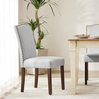 DUMOS Upholstered Dining Chairs Set of 6, Farmhouse Fabric Dining Room Kitchen - Image 7