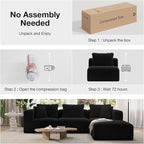 Novilla Modular Sectional Sofa, Modern Cloud Sectional Couch - Image 4