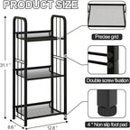 Bookshelf Storage Shelf Bookcase Freestanding Storage Stand - Image 3