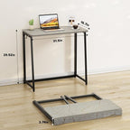 WOHOMO Small Foldable Computer Desk Writing Study Desk Easy Assembly - Image 2
