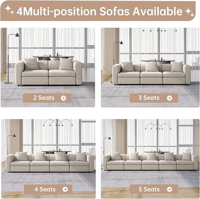 Guyii Modern 76.38" Long Oversized 2-Seat Velvet Convertible Loveseat Sofa - Image 9