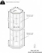 Glass Corner Display Cabinet - Image 2