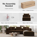 Novilla Modular Sectional Sofa, Modern Cloud Sectional Couch - Image 4
