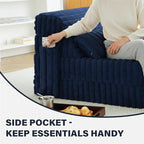 Tiita Folding Sofa Bed Single Size, Convertible Sleeper Chair Mattress - Image 5