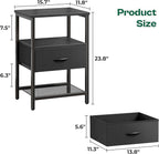 Huuger Nightstand Set of 2, Night Stand - Image 3