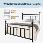 Allewie 14 Inch Full Size Metal Platform Bed Frame - Image 8