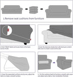 ZNSAYOTX 4 Piece Sofa Covers for Living Room Anti Slip Stretch Couch Covers for - Image 7
