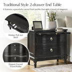 HULALA HOME Solid Wood Storage End Tables - Image 3