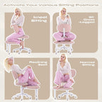 Pinmoco Ergonomic Cross Legged Office Chair - Image 6